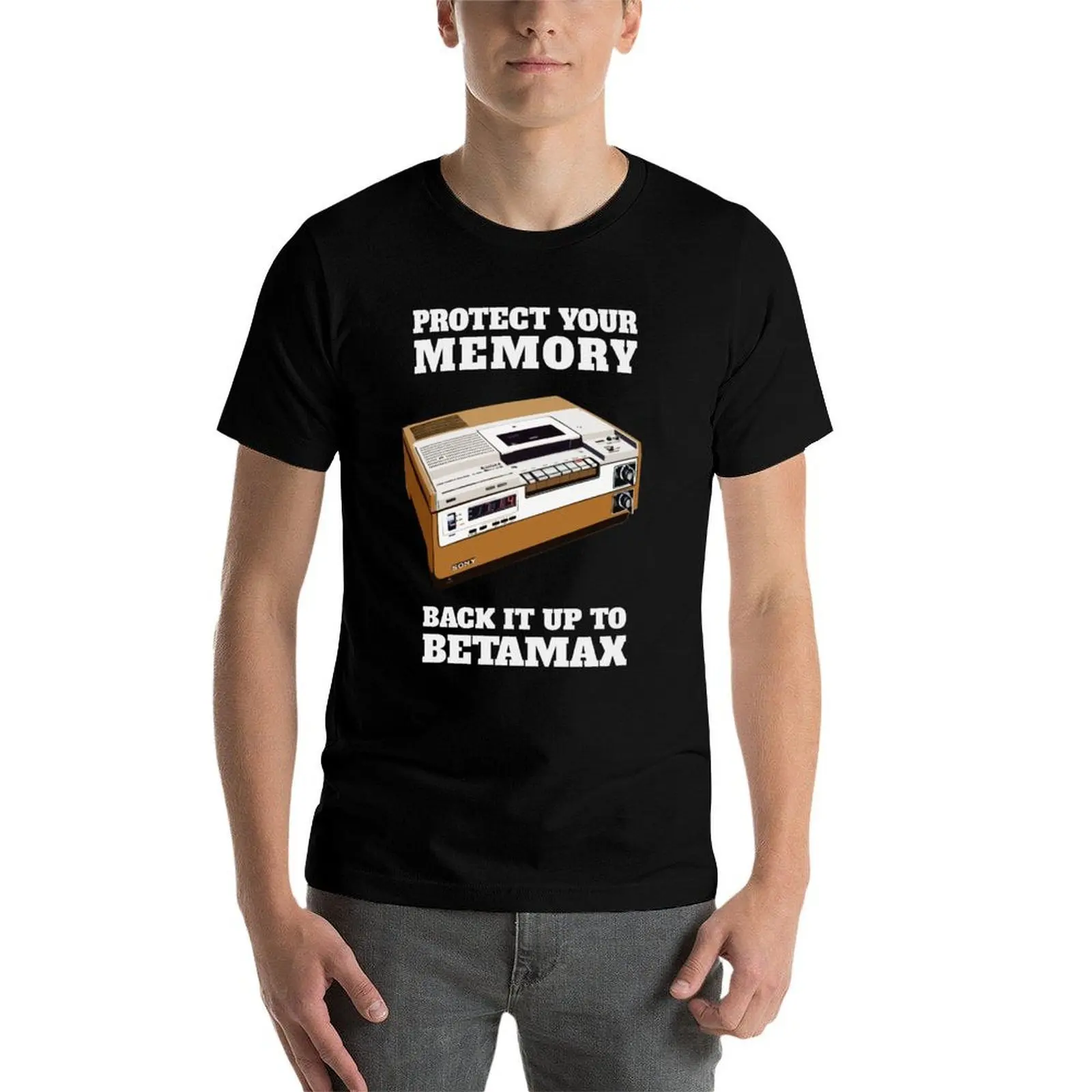 Back man shirt t shirt - Betamax! t personalised t to T-Shirt it Protect shirt Your essential plain up Memory view 3