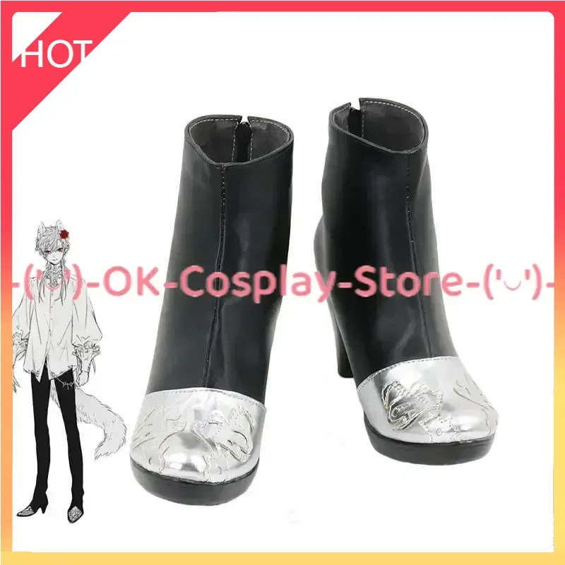 

Kuzuha Cosplay Shoes Vtuber Cosplay Props Halloween Carnival Boots PU Shoes Custom Made