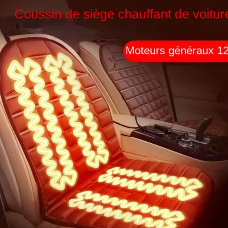 Heated Car Seat Cushion Electric Fast Heating 12V For Winter Vehicle Use Compact Warm Pad Accessories Auto Car