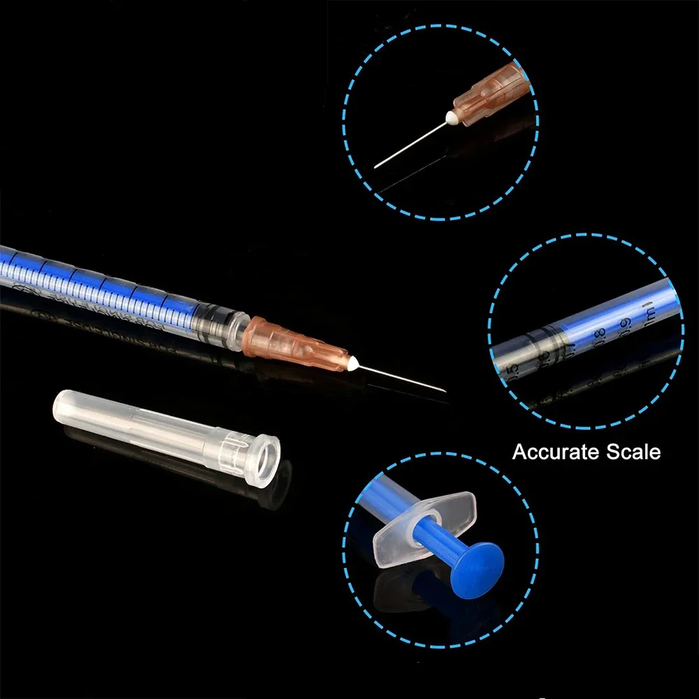 1 Ml/cc Plastic Luer Slip Syringe with 25G Needle and Cap, Individually Packaged image 4