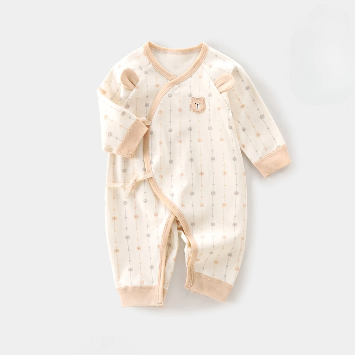

Baby Cotton Onesie Boys Girls Seasonal Long Sleeve Cartoon Cute Pattern Onesie Newborn Comfortable Warm Onesie