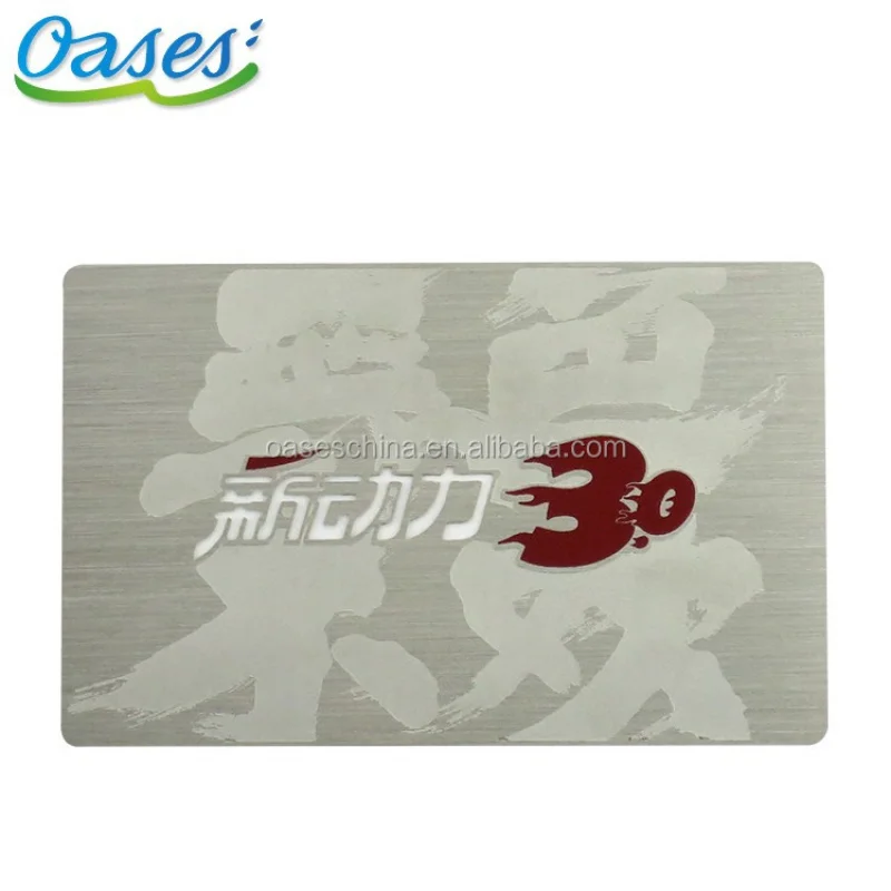 piecesOases steel metal business card from china supplierCustom