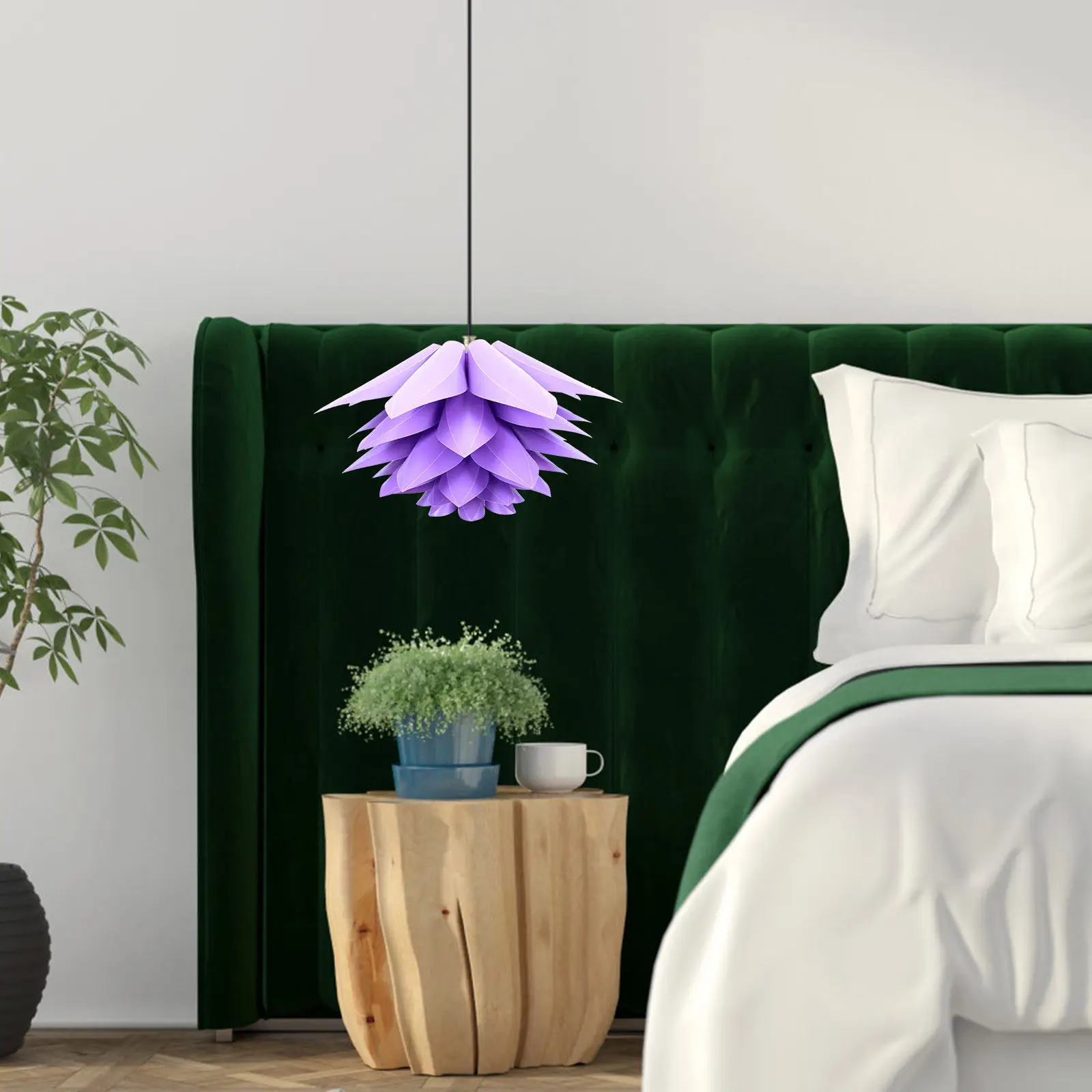 

Изысканный абажур Lotus из полипропилена, создающий теплую атмосферу, компактный, подходит для напольных светильников, креативный дизайн.
