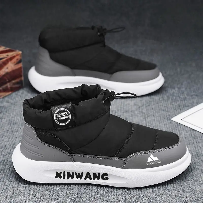 Winter Men's Snow Boots Tenis Hombres New Winter Men's Winter Waterproof Velvet Reinforced Cotton Shoes Hot Selling