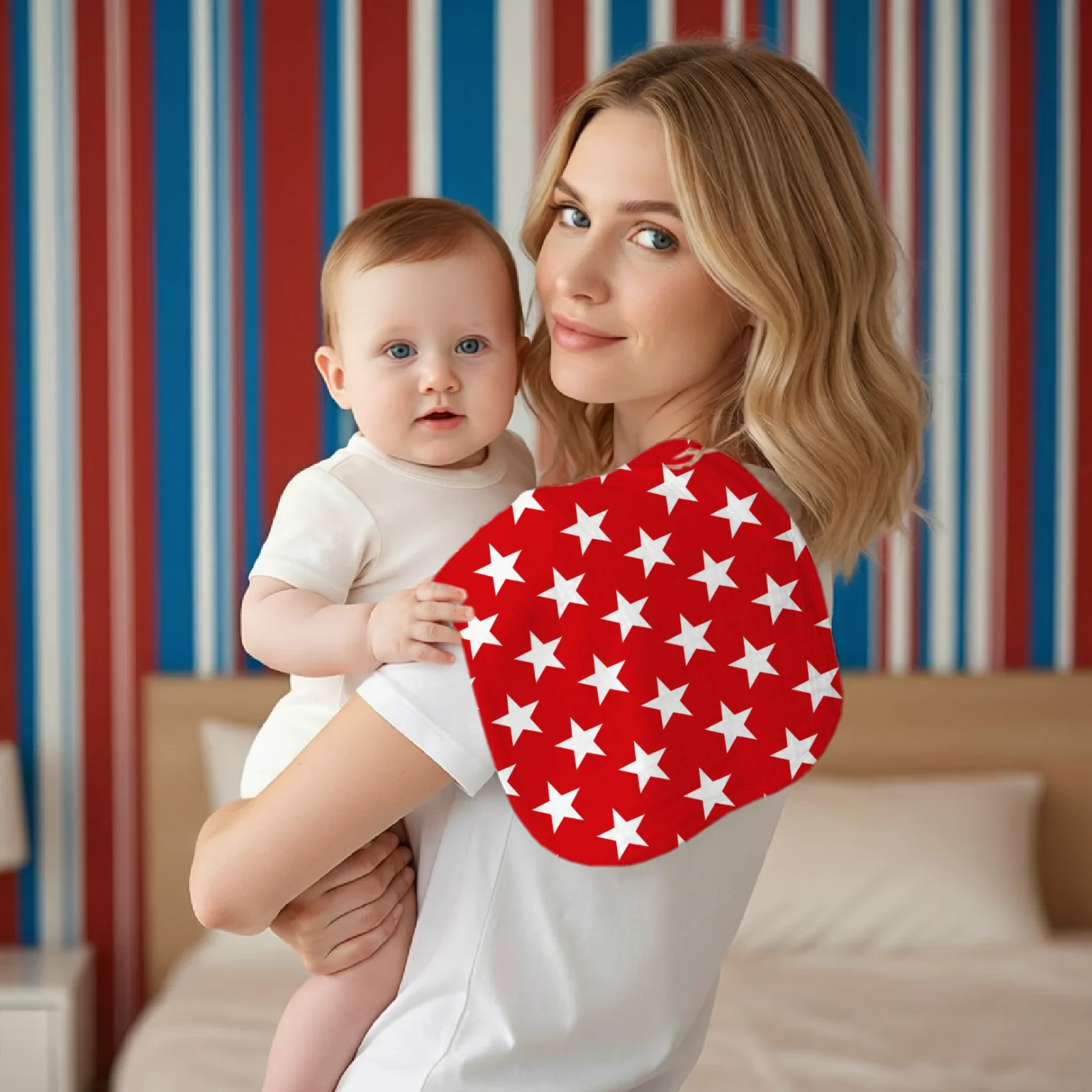 5 قطع مناديل تجشؤ قطنية قابلة - مراجعة Baby Nursery Themes وسعره