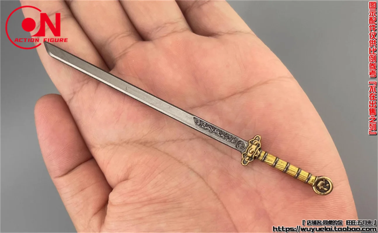 Auf Lager 1/12 Skala Mini Soldat Lange Schwert Messer Mini Modell Szene Zubehör Fit 6'' Action Figur Körper Puppen