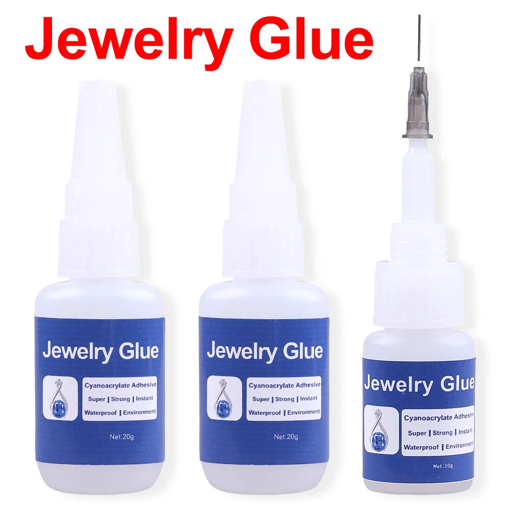 20g 10g High Strength Super Glue Beads Jewelry Extra Strong Adhesive Instant Seconds Cyanoacrylate 502 Metal Textile Models Bond