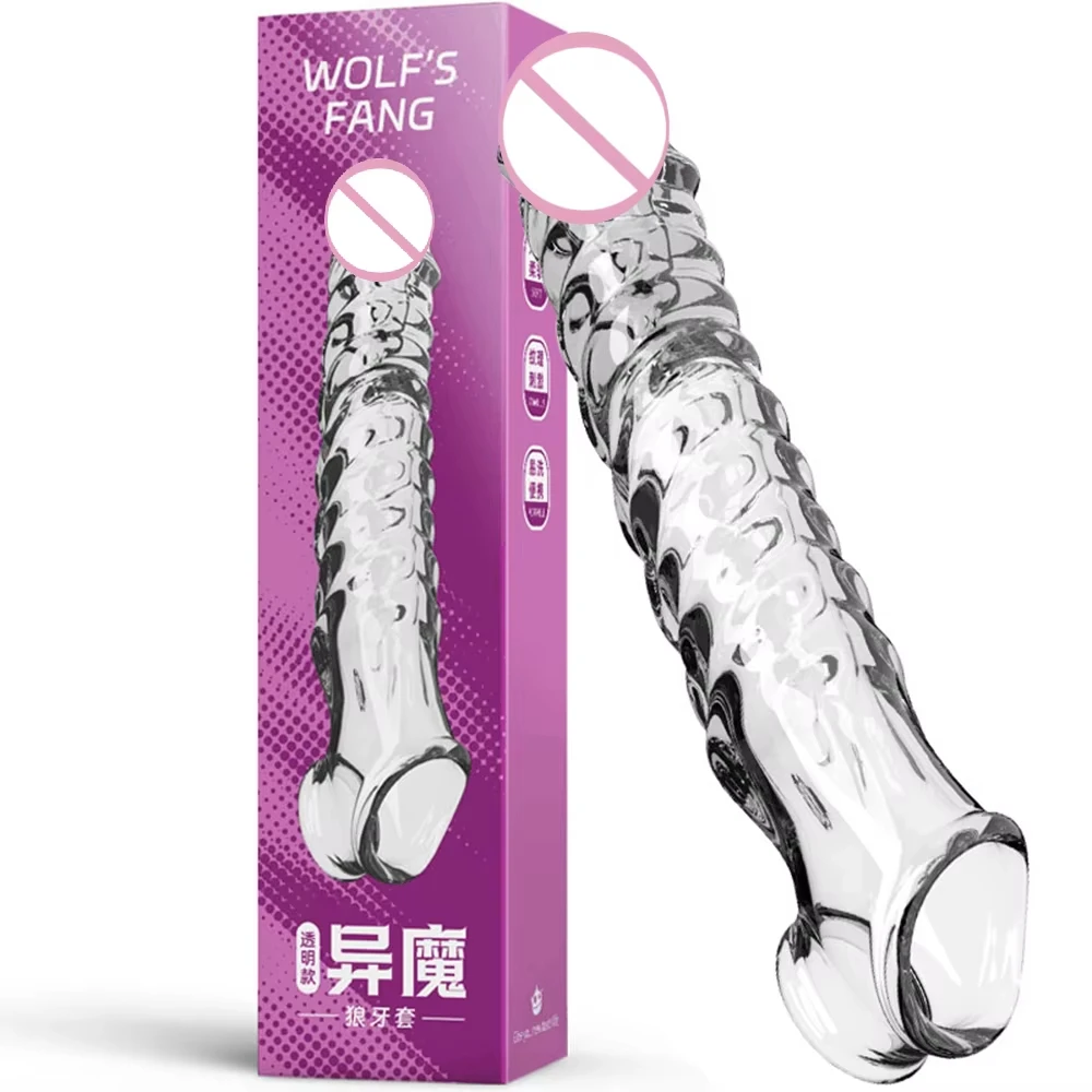 Penis Sleeve Delayed Ejaculation Condom Male Enlargement Delay Vibrating Cock Ring Clits Massager Vibrating Penis Cover Sex Toy - view 4