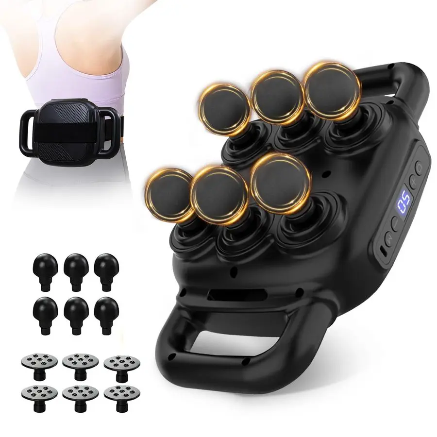 

Head Massage Gun Deep Tissue Massage Gun with 50 Adjustable Intensities amp 9 Modes, Electric Percussion Massage Tool for Back,
