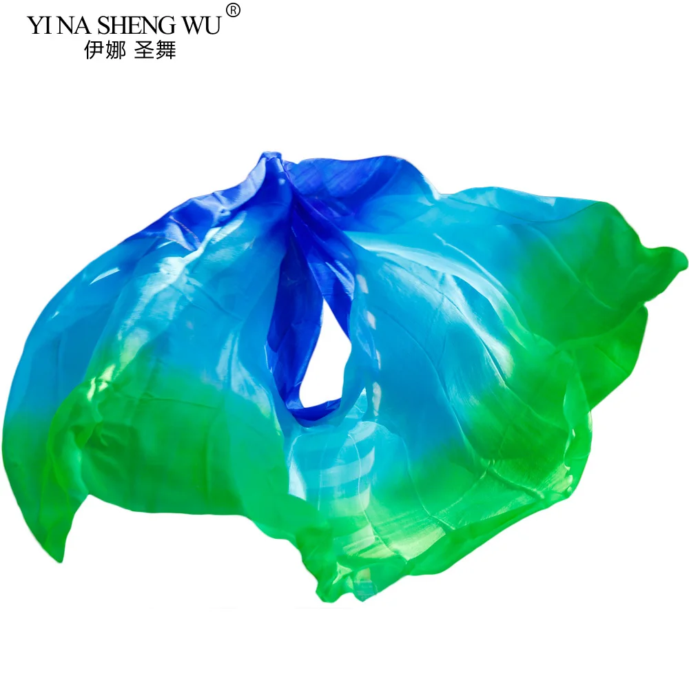 Voile de danse du ventre en soie véritable 100%, voile de danse chinoise, Tari Perut Kostum, vente en gros, taille et couleur personnalisables