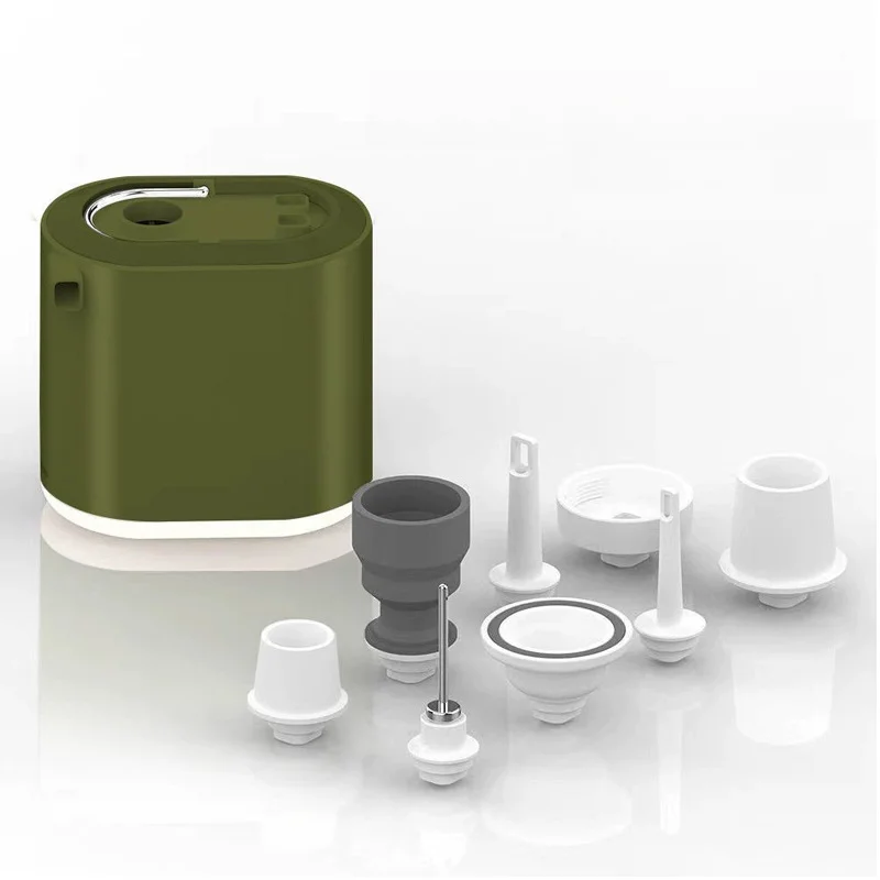 USB Rechargeable Portable Inflator Pump with LED Light for Balloons Air Toys Dual Inflation Deflation Settings 4.5KPA