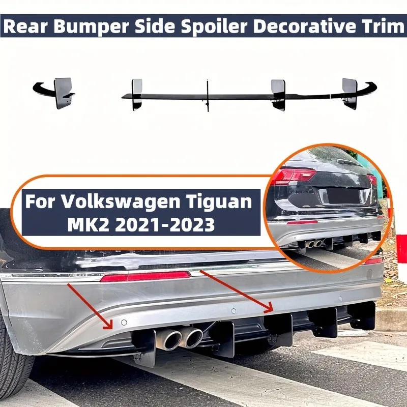 

Rear Bumper Spoiler Lip Kit for Vw Tiguan MK2 Models 2021-2023Featuring Splitters Spoiler Body Kit Tuning Auto Parts Accessories