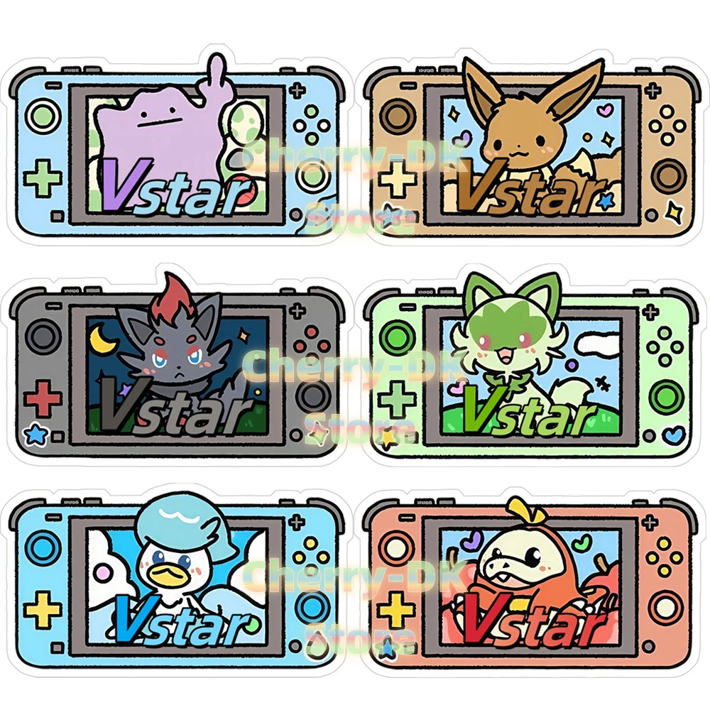 Accesorios de juego Pokemon Ptcg, placa Vstar, consola de juegos serie Sprigatito Fuecoco Quaxly Ditto Zorua, juego acrílico, juguetes indicadores de combate