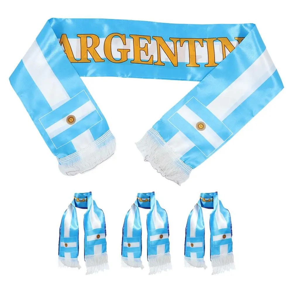 

4 Pcs Fans Scarf Soccer Accessory Women Football Knit Cheerleading Country Support