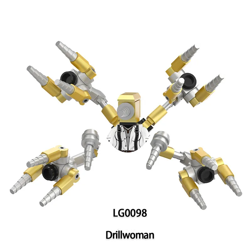 LG1014 Titan Drillman Drillwoman aggiornato Titan Drillman aggiornato Titan Cameraman Building block boy birthday toy