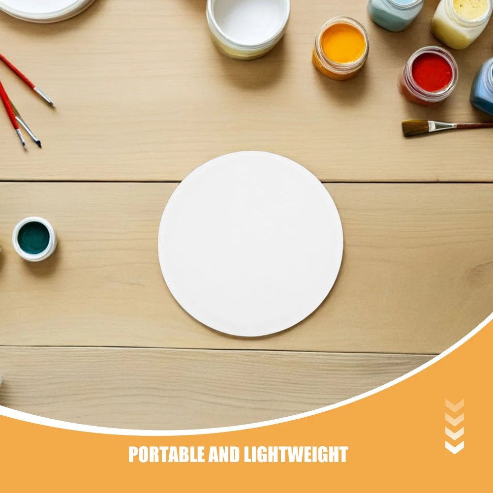 100 szt. Okrągłe kartoniki do kaligrafii, wytrzymały materiał, kompatybilne z narzędziami artystycznymi, idealne do kreatywnego szkicowania i prac DIY.