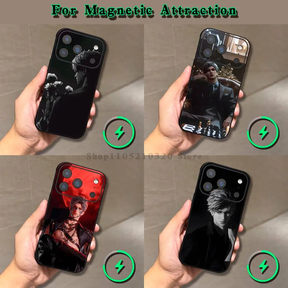 

S-Sylus Love D-Deep Space Phone Case For iPhone 17,16,15,14,13,12,11,Pro,Max,Plus,E,Air,Mini Magnetic Magsafe Frosted Clear