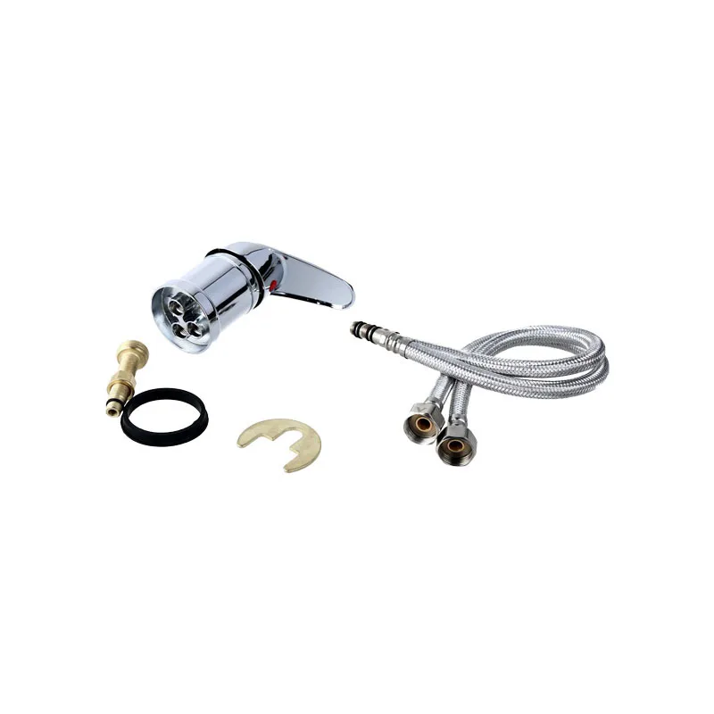 Hair Washing Bed Mixer Tap, 50cm/80cm/100cm Hot Cold Water Faucet Replacement for Barber Shop Shampoo Basin