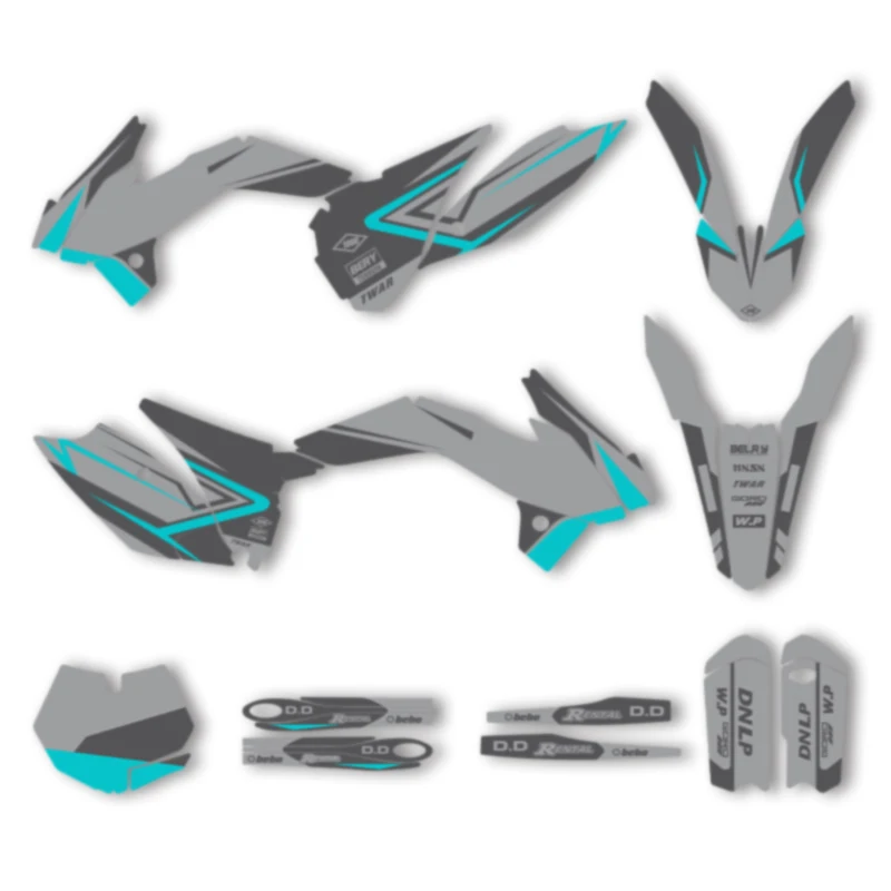 

Powerzone Motorcycle Background Decals Stickers Kits for KTM SX85 2013 2014 2015 2016 2017