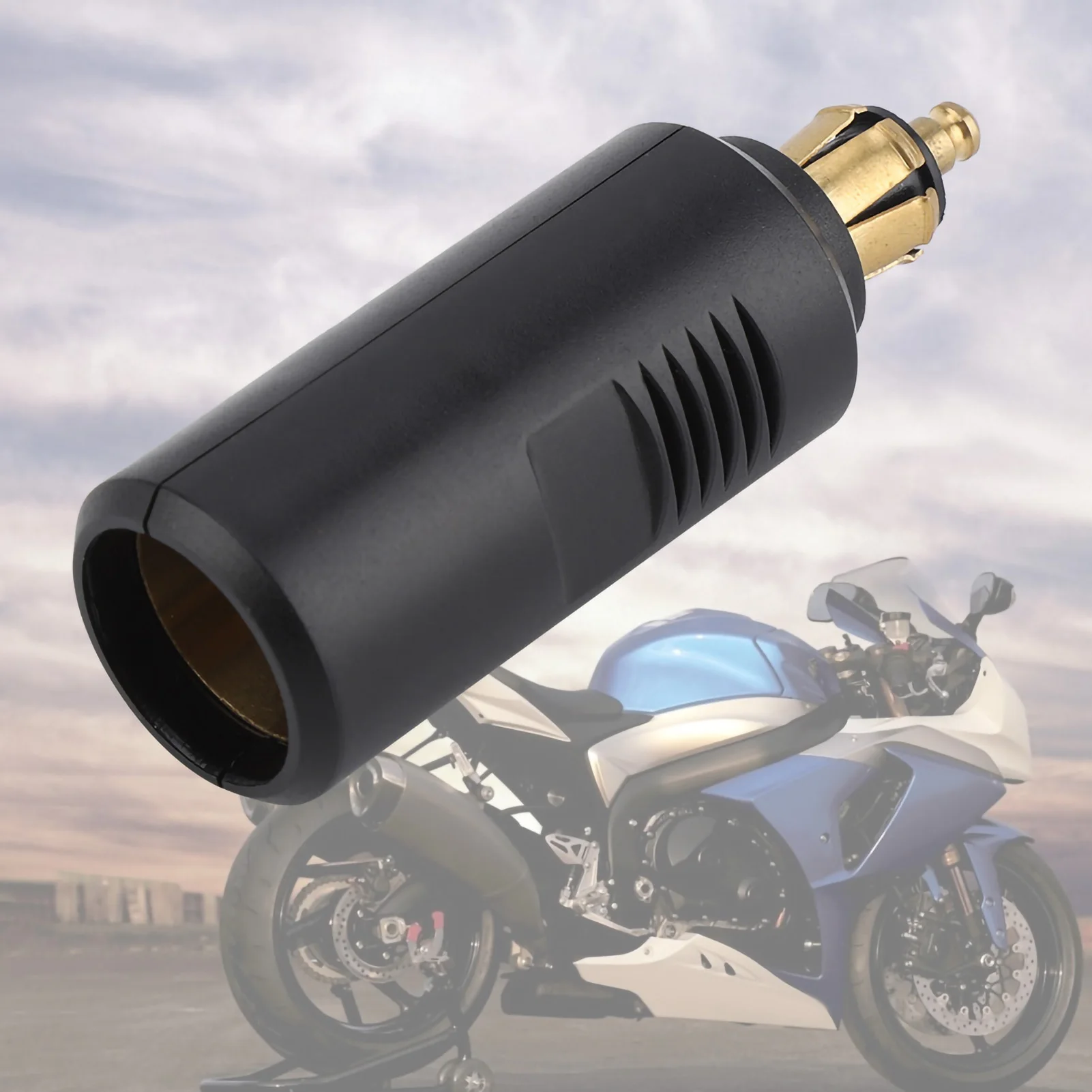 

12V Motorcycle European Cigarette Lighter Plug Adapter For DIN Socket