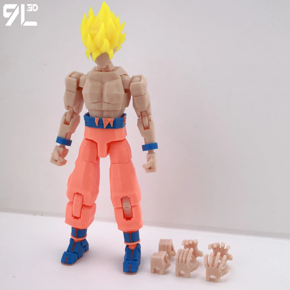 9L3D Titan13 Lucky13 フィギュア玩具 T13 ドラゴンボールロングヘア超
