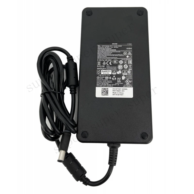 

S+ 19.5V 12.31A 240W AC Power Adapter For Dell Precision 7520 7530 7760 7740 Charge