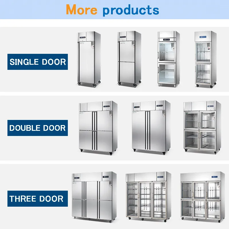 مصنع بيع سعة كبيرة تبريد الهواء ثلاجة باردة قابل للتعديل درجة حرارة واحدة تستقيم الفريزر ثلاجة باب مزدوج فندق