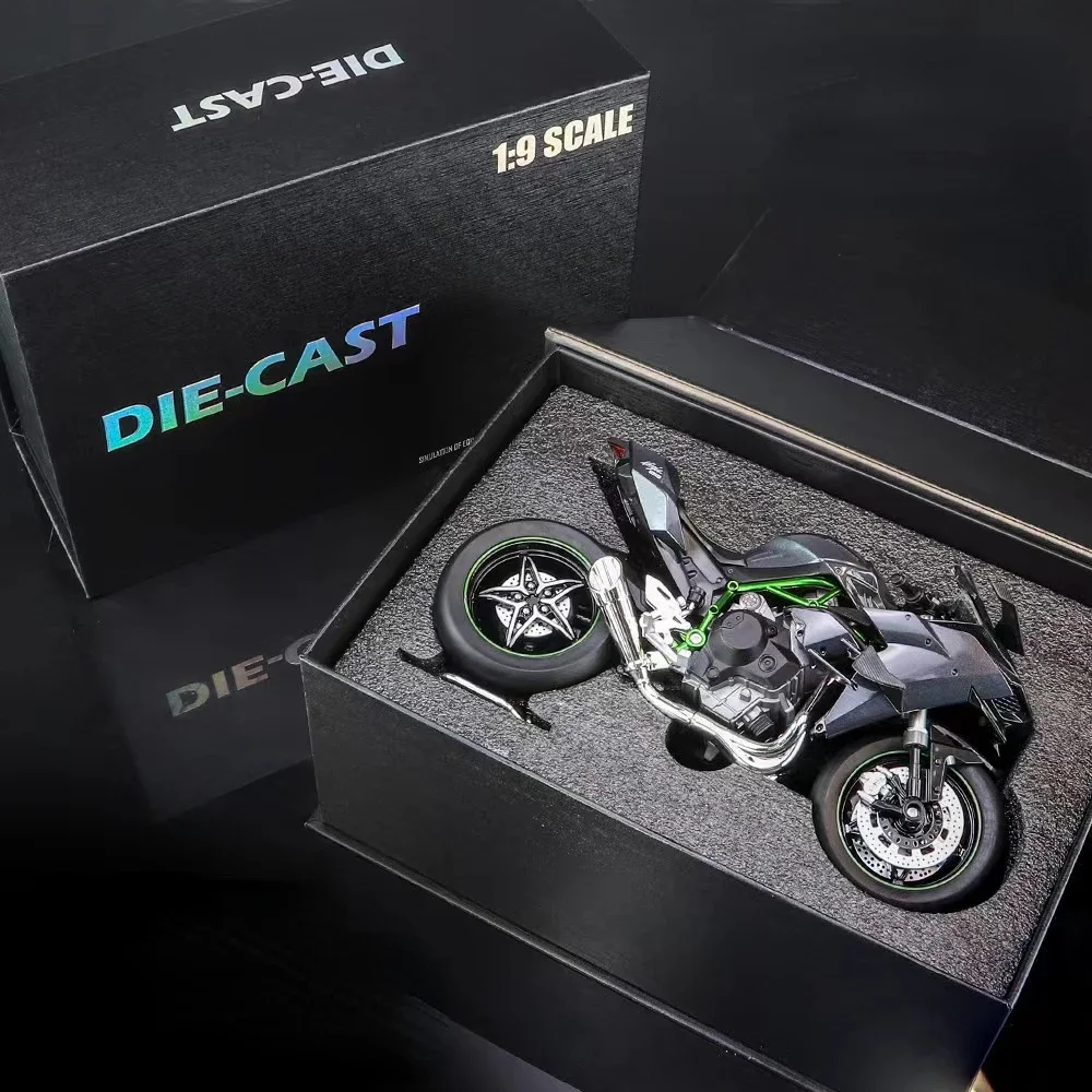 1:9 Ducati V4S Kawasaki H2R H2 BMW S1000RR Large Motorcycle Alloy Model Collection Serie Decoration Gift Box