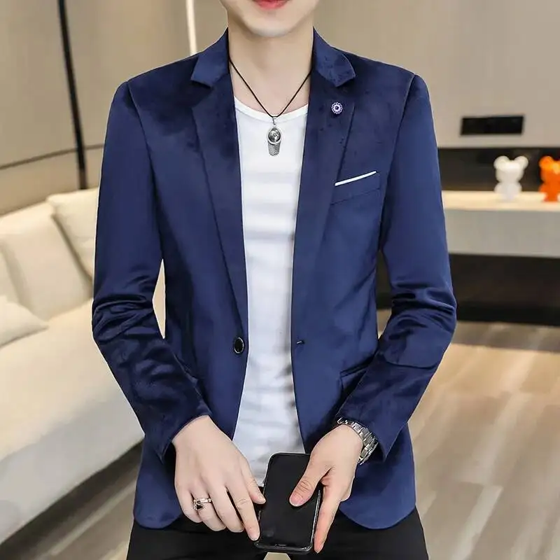 أنيق أحمر رجالي سليم صالح عارضة الحلل الأخضر أو الأسود الخيارات الأعمال الترفيه الأزرق البدلة سترة، حجم الآسيوية M-4XL #5