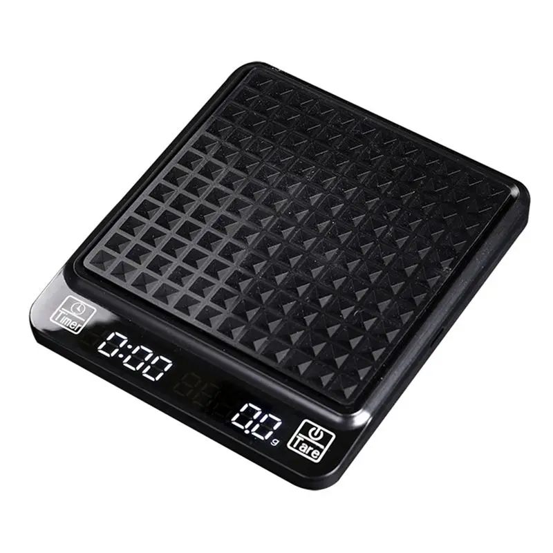 GTBL Digital Coffee Scale With Timer, Scale Timing Rechargeable Coffee Scale For Pour Over And Drip Coffee, 3Kg/0.1G