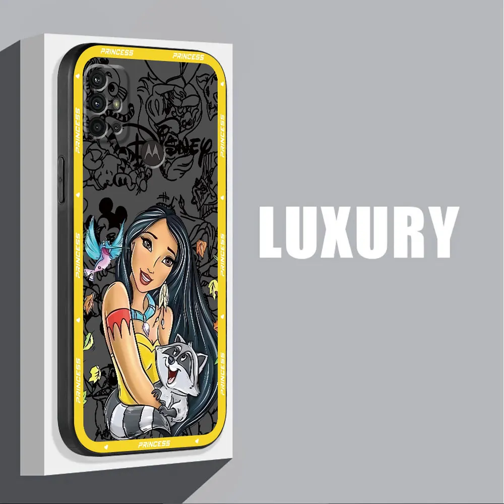 Disney Princess art Cover Case for Motorola Moto G71 5G G52 G53 G32 Edge 20 Lite G72 G60s G22 G30 G31 Edge 40 30 Neo G51 G50 image 6