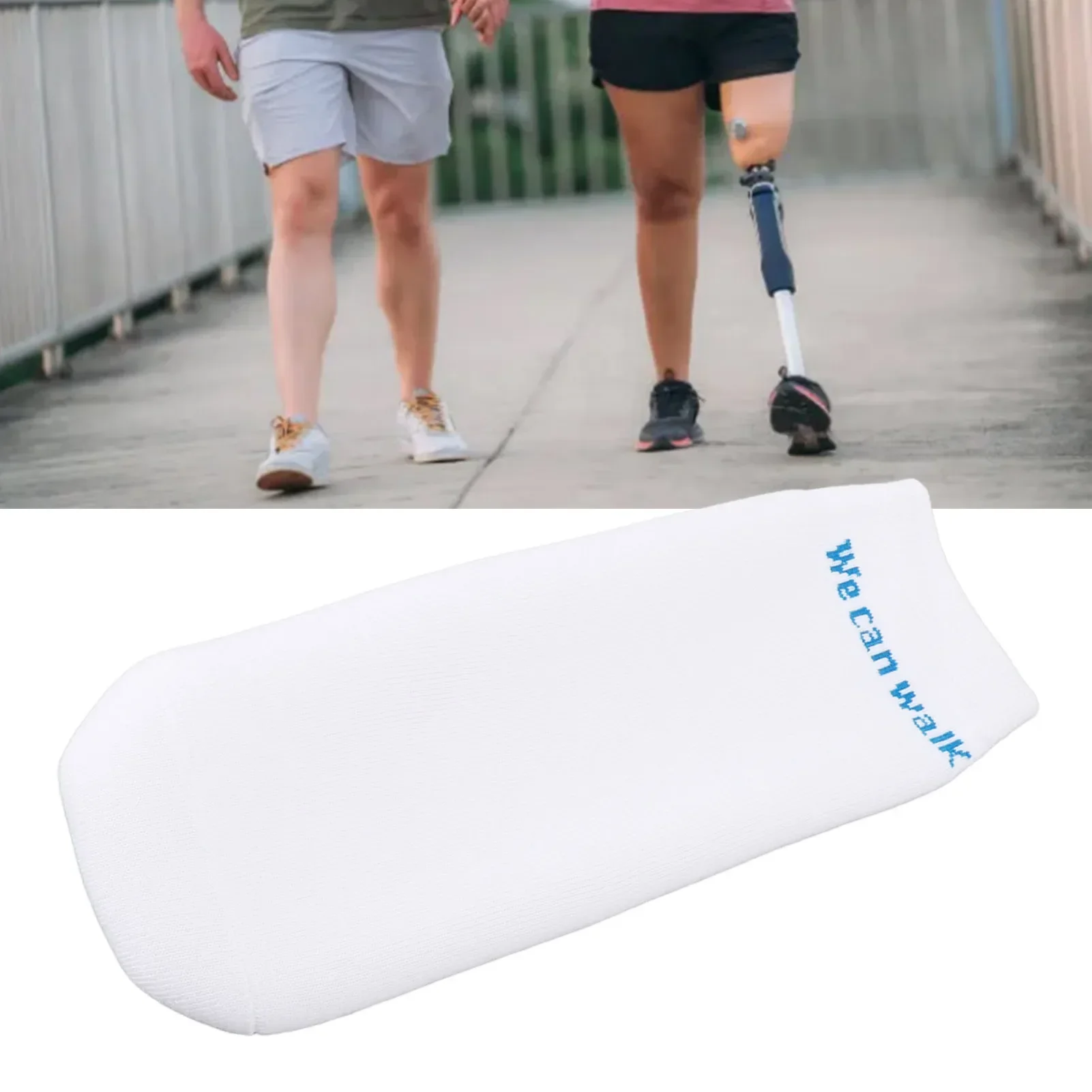 Calcetín protésico de silicona para pantorrilla, manga de Gel, prótesis de pantorrilla, medias protectoras de compresión de pantorrilla protésicas de silicona