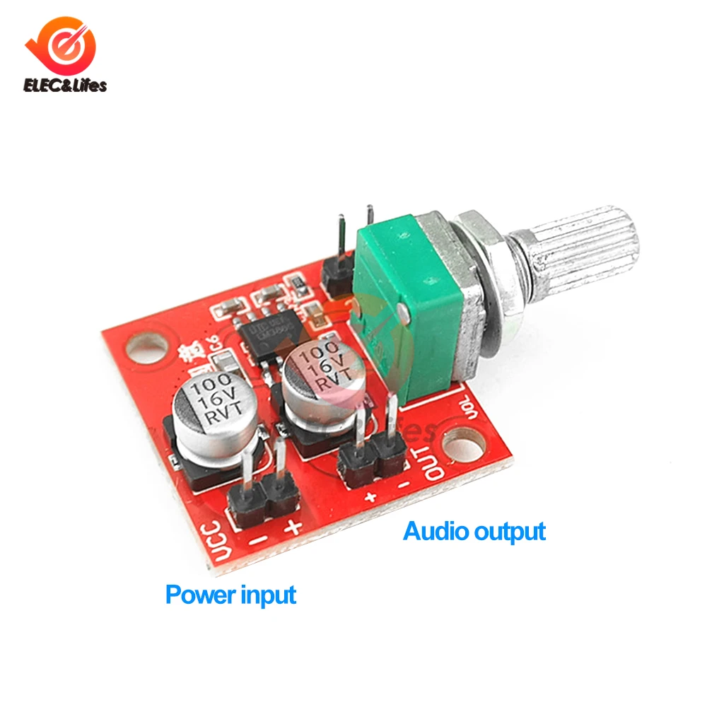 LM386 Electret Microphone Amplifier Board Microphone Amplifier With/Without Volume Adjustment DC 4-12V