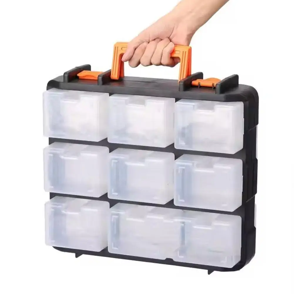 Tool Organizer Box With 16 Compartments Plastic Storage Box, Compartments Tool Organizer Box For Patts,Screws,Bolts,Nuts