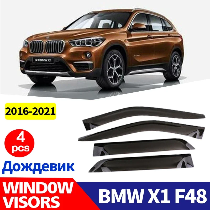 

FOR BMW X1 F48 Window Visors Car Sun Rain Shield Deflectors Awning trim Cover Exterior Smoke Guard Car Accessories Auto Styline