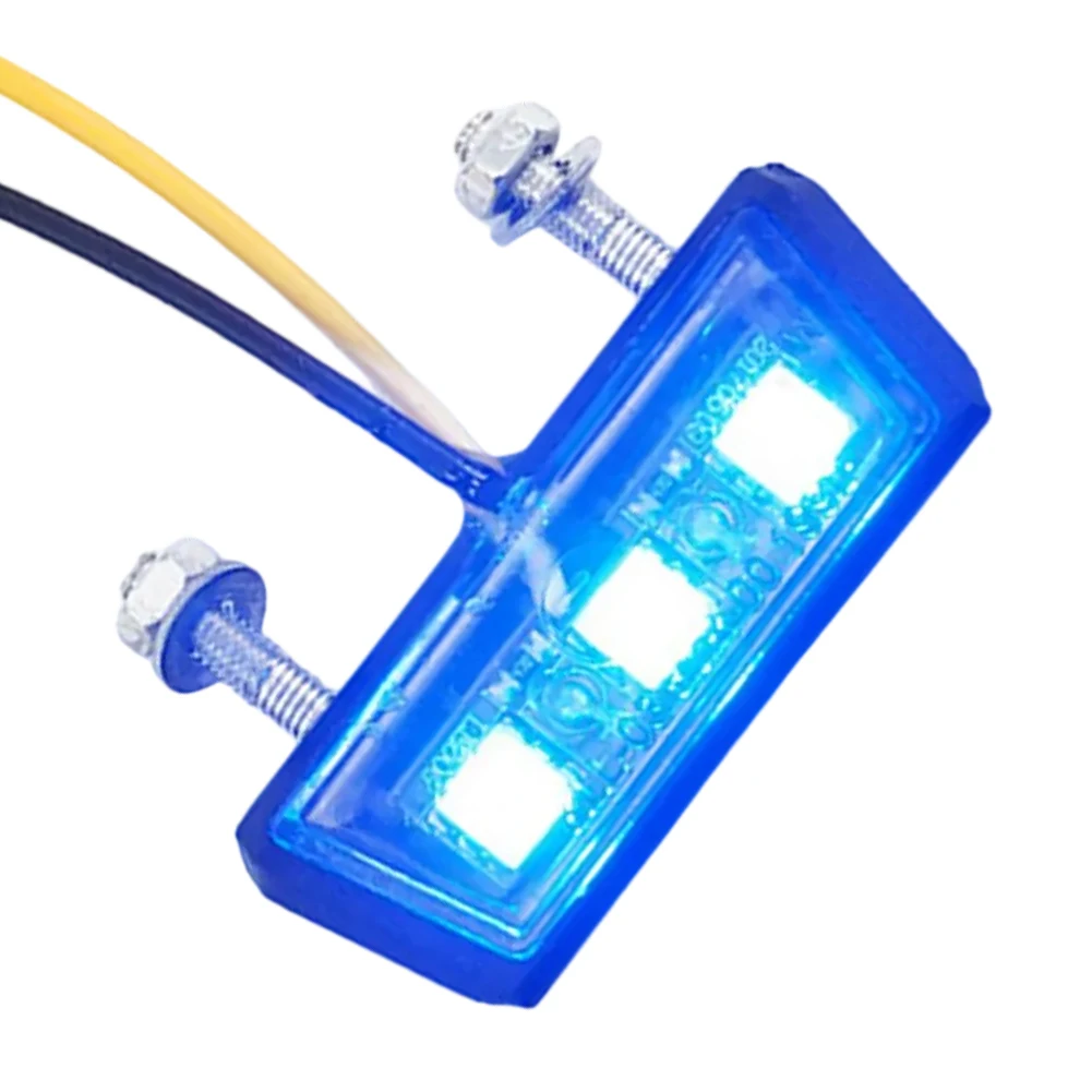 1PCS  12V Motorcycle  License Plate LED Light  Motorcycle License  Light For Number Plate  Rear Tail Lighting  Decor Indicator