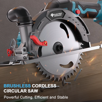 Electric Goddess 165mm Brushless Electric Circular Saws Woodworking Electric 45-Degree Cutting Tool for Makita 18v Battery Pin
