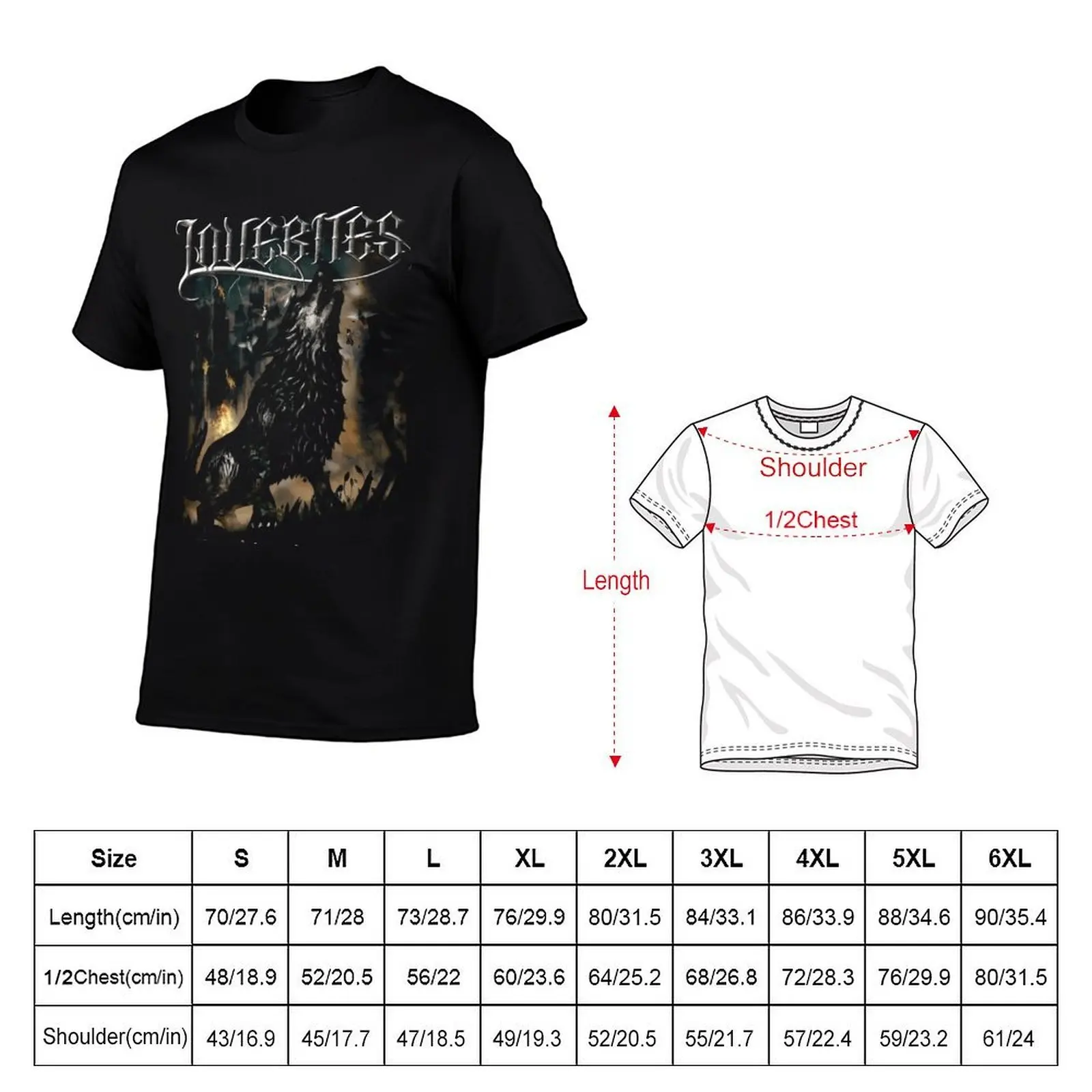 LOVEBITES BAND T-Shirt t shirt for man 100 percent cotton t shirts