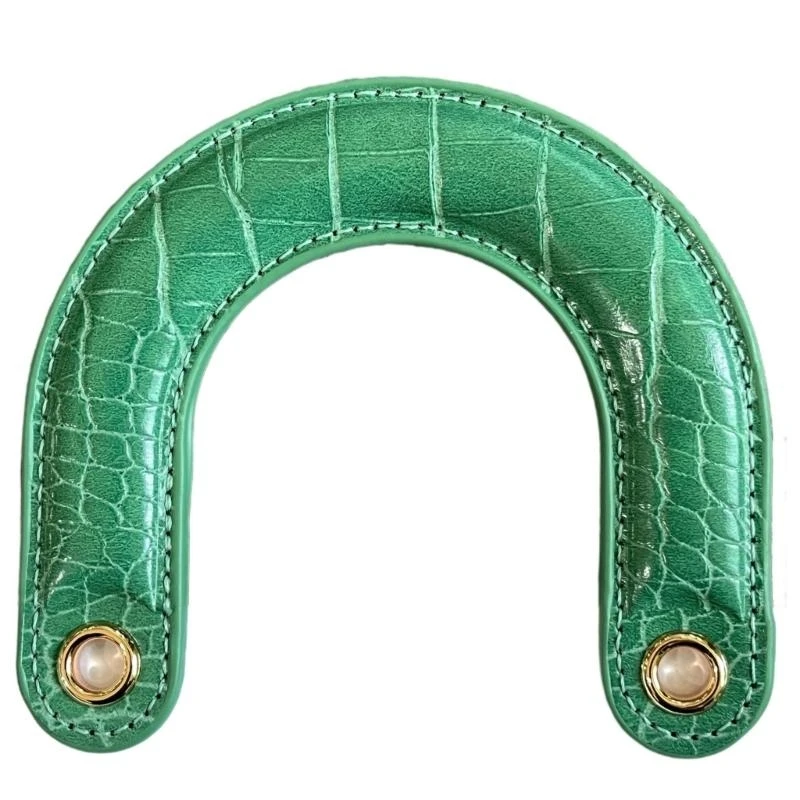 

X7XC 1PC PU Leather Curved Bag Handle Ergonomically Designed For Comfort and Styles