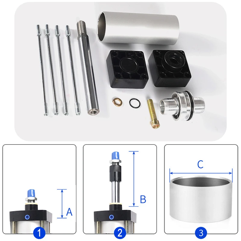 SC40 Series Bore 40mm Stroke 25-1000 Air Cylinders Double Acting Single Rod pneumatic Air cylinder price SC series cylinder