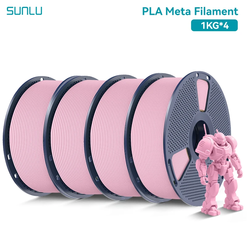 SUNLU PLA Meta 3D-Drucker Filament 4KG 1KG/Rolle 175MM Toleranz +/-0,02MM Filament Schneller Versand 2-7 Tage