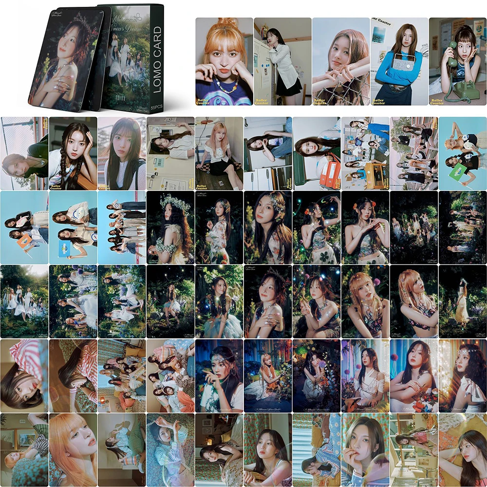 55PCS/Set Kpop NMIXX New Album Photocards A Midsummer NMIXX's Dream Lomo Cards New Album Postcards Fans Collection Gift