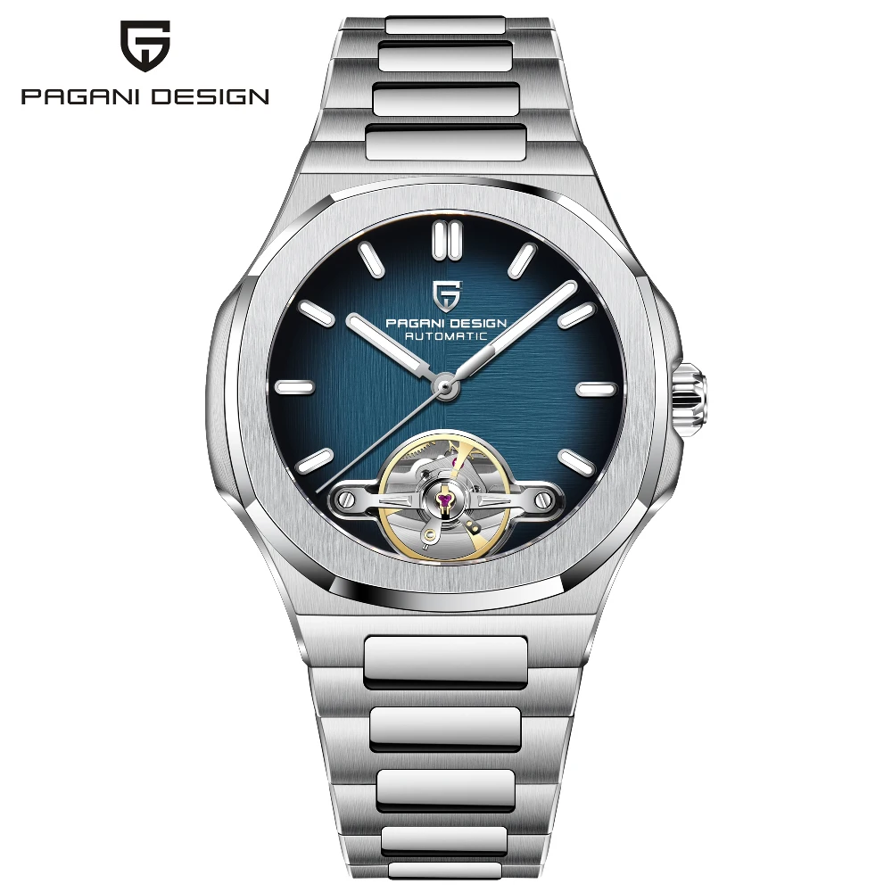 Men's Luxury Automatic Mechanical Tourbillon Watch, Waterproof
