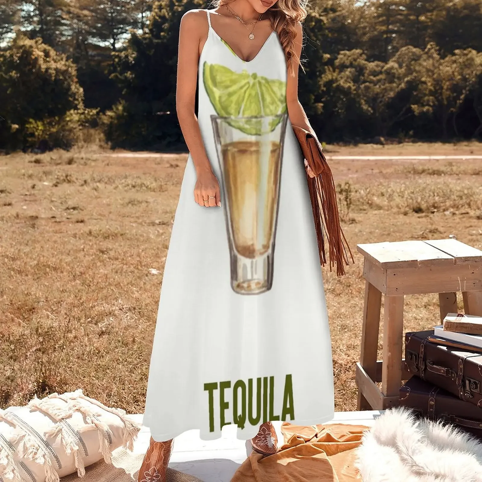 Tequila Shot Poster Sleeveless Dress dress for women 2025 summer dresses Female dress women evening