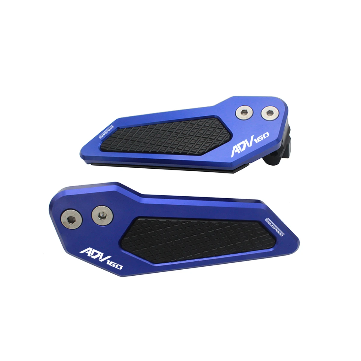 SEMSPEED CNC Passenger Footrests for Honda ADV160 2022-2024 T6061 Aluminum Tool-Free Anti-Slip Vibration Damping
