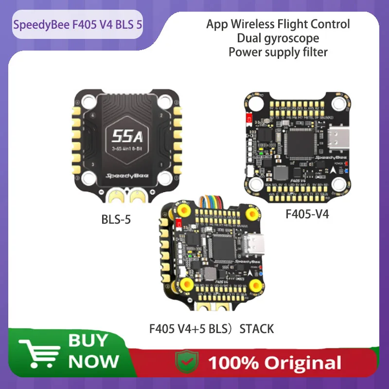 

SpeedyBee F405 V4 BLS 5 Flight Controller 30x30mm 4IN1 electrically adjustable FPV Wireless flight control ICM42688P Double gyro