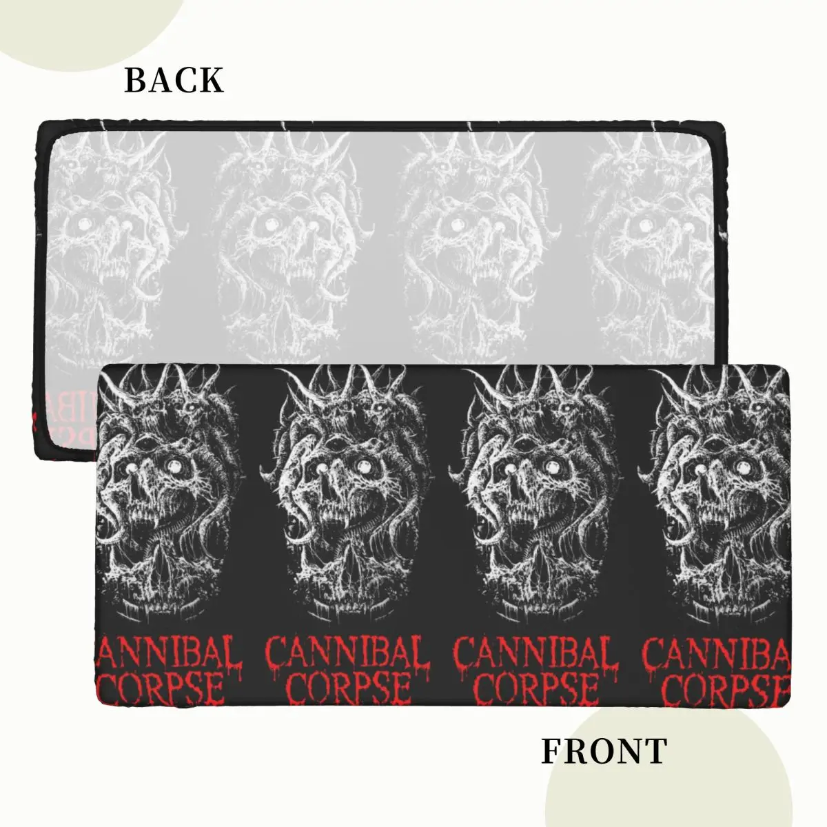 Cannibal Corpse Metal Skateboard Customized Rectangular Tablecloth Waterproof Table Cover for Festival Decorations Table Cloth