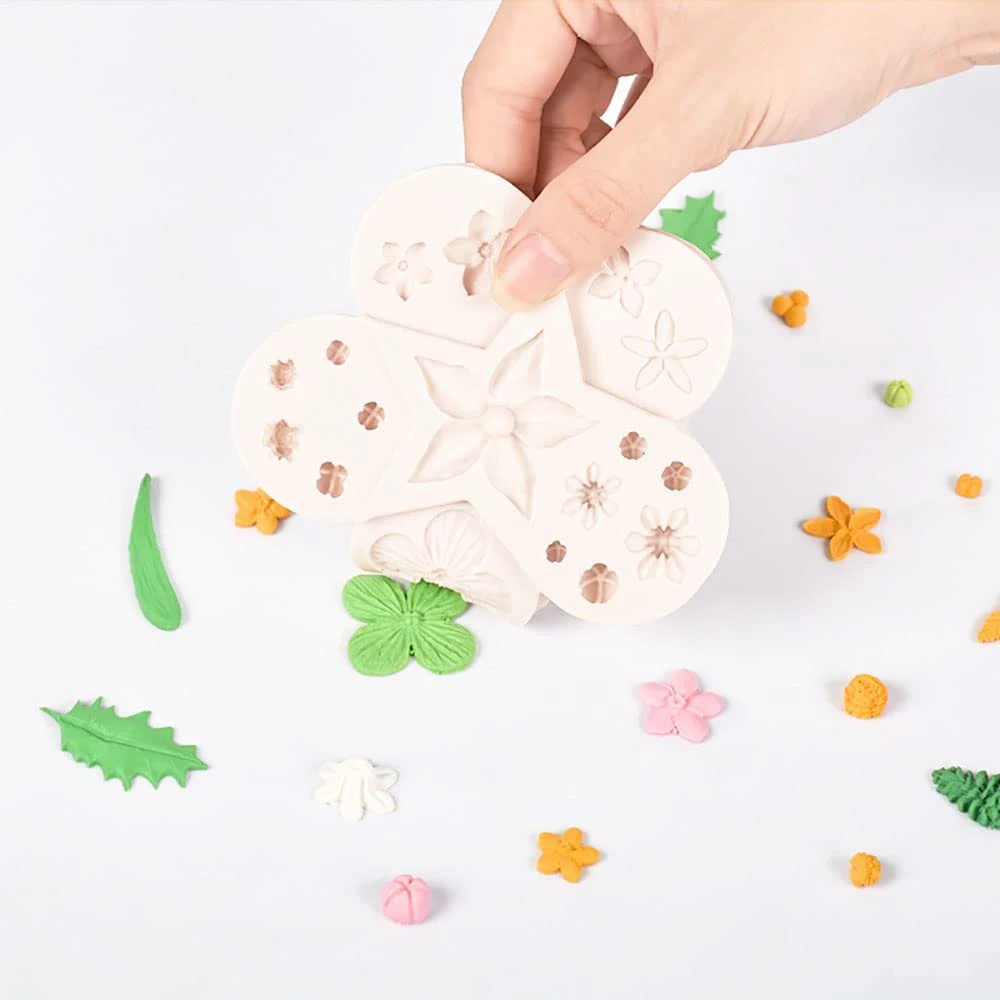 Small Leaf Fondant Mold Cake Decoration Silicone Flower Mould DIY Chocolate Candy Cupcake Dessert Baking Kitchen Pastry Tools