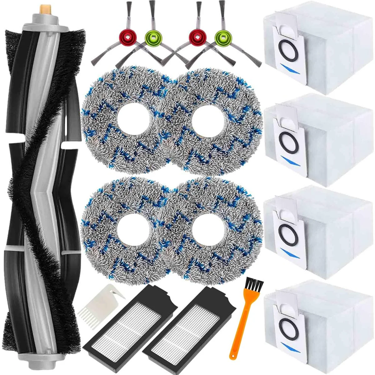 

IDS-аксессуары для ECOVACS Deebot X1 Omni/T10 Omni, X1 Turbo, запасные части для всех основных щеток, фильтров HEPA