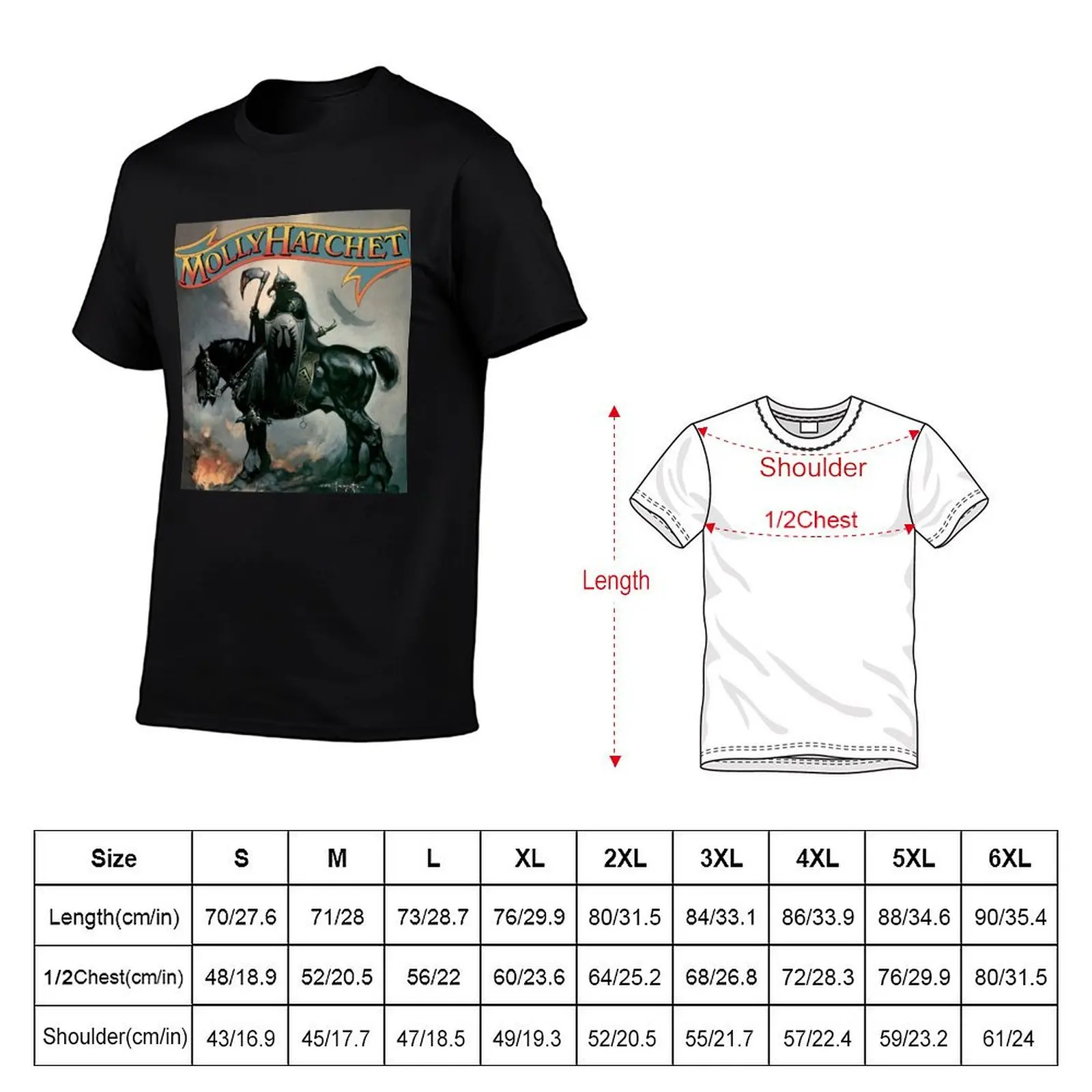 Band Music Molly Hatchet Classic T-Shirt t shirt man cotton anime t shirts for man T-shirt